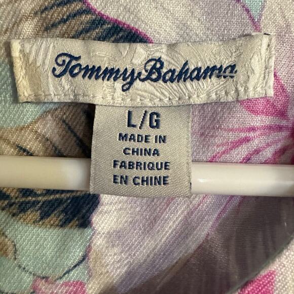 ТОММУ ВАНАМА Florencia Floral Linen Shift Dress Fringe Size Large Multicolored - Picture 8 of 9